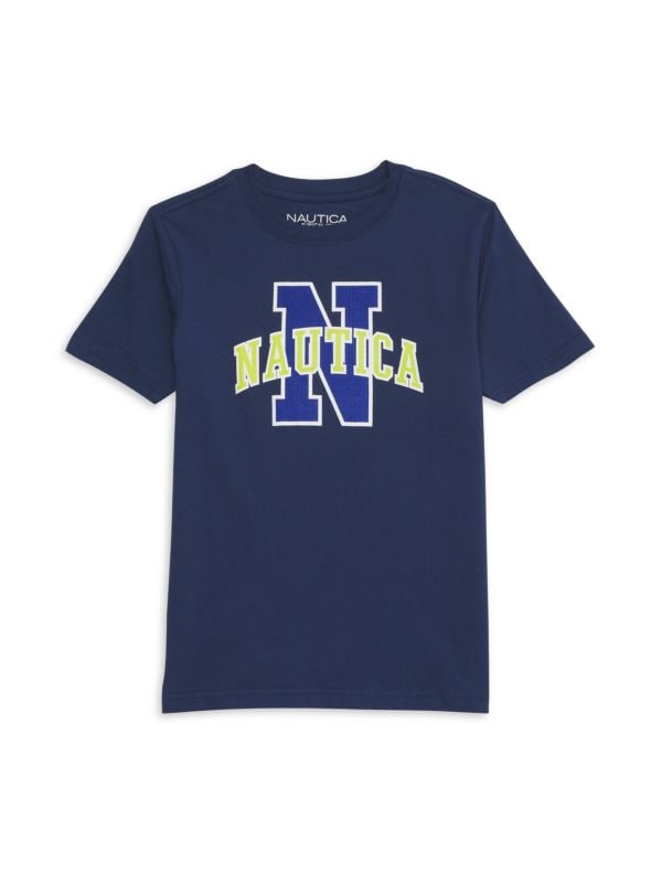 Boy's Logo Graphic Cotton T-Shirt Nautica