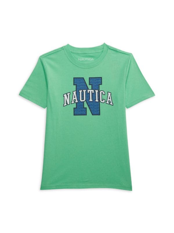 Boy's Logo Graphic Cotton T-Shirt Nautica