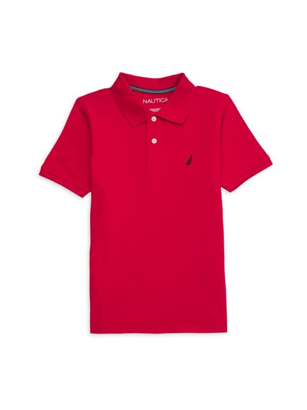 Boy's Anchor Logo Cotton Polo Nautica