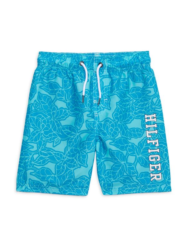 Boy's Logo Floral Swim Shorts Tommy Hilfiger