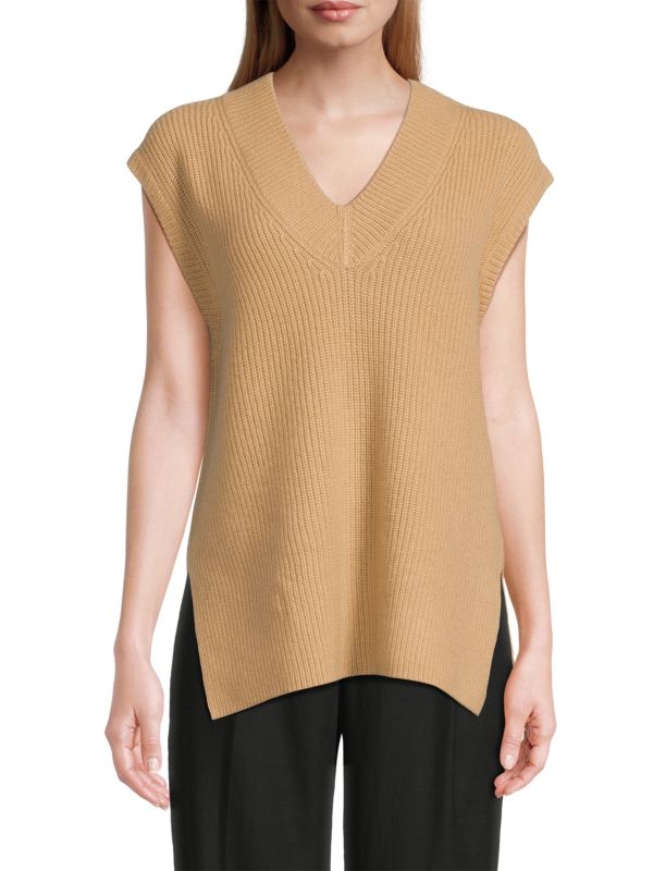 Ribbed Wool-Cashmere Blend Sweater Vince