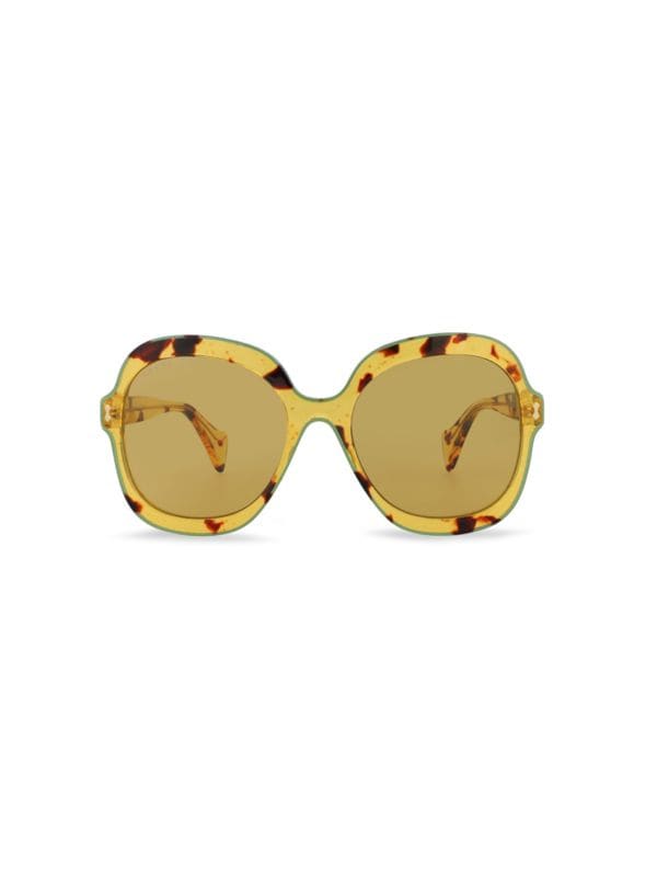 57MM Oval Sunglasses Gucci