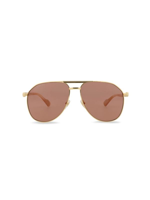 59MM Aviator Sunglasses Gucci