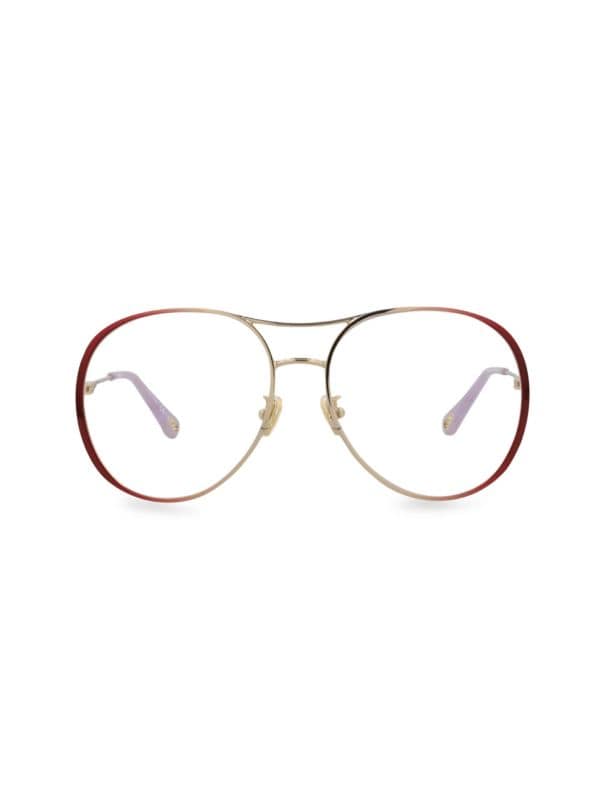 58MM Aviator Optical Glasses Chloe