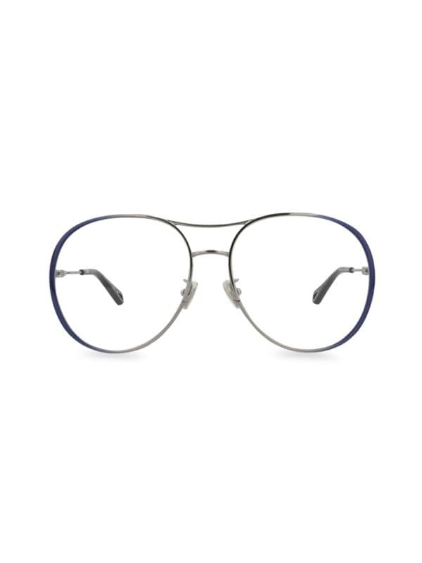 58MM Aviator Optical Glasses Chloe