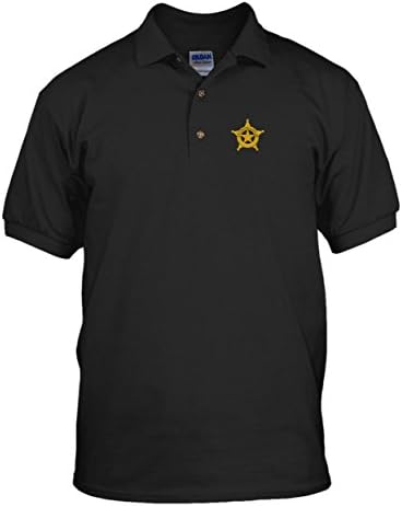 Speedy Pros Constable Police Embroidery Embroidered Unisex Adult Golf Polo Shirt Black X-Large Speedy Pros