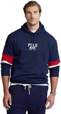 POLO RALPH LAUREN Double Knit Mesh Hoodie (Mesh Navy,M) Polo Ralph Lauren