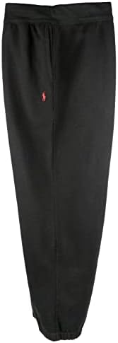 POLO RALPH LAUREN Men's Big and Tall Athletic Fleece Elastic Band Bottom Sweatpants (3XB, Black) Polo Ralph Lauren