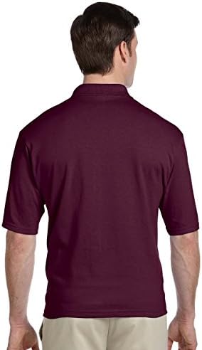 Jerzees Men's SpotShield Jersey Pocket Polo,Maroon, 3XL Jerzees