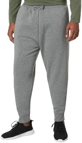 U.S. POLO ASSN. Men's USPA Big and Tall Sherpa Lined Jogger, Campus Heather Grey U.S. Polo Assn.