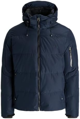 POLO RALPH LAUREN Mens Water-Repellent Down Hooded Jacket (Aviator Navy, 2XL) Polo Ralph Lauren