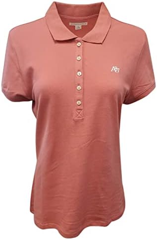 Women's Polo Shirt (Large, Light Pink (White Logo)) Aeropostale