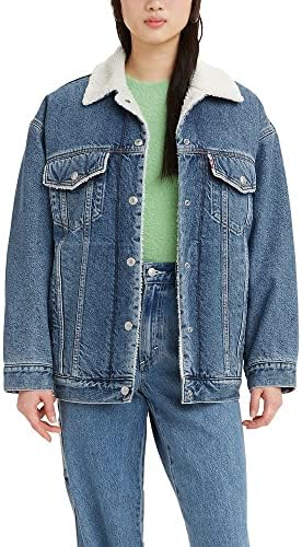 Женская куртка Levi's Sherpa Baggy Trucker - идеальный выбор для зимнего сезона Levi"s