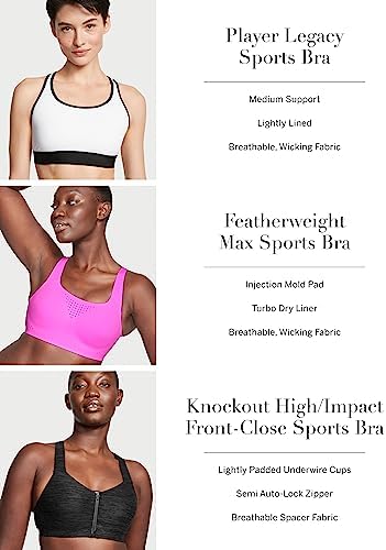 Victoria's Secret Women's VSX Knockout Front Close Sports Bra, High Impact Underwire (32A-38DD) Victoria"s Secret