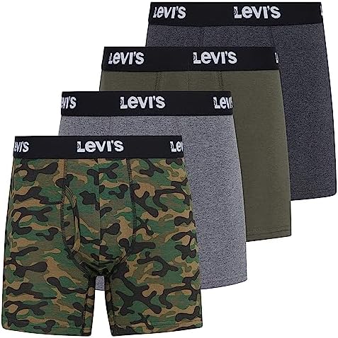 Levi's Mens Boxer Briefs Breathable Stretch Underwear 4 Pack Levi"s