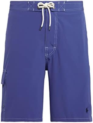 Polo Ralph Lauren Men's 8.5" Kailua Classic Fit Swim Trunks, Bright Blue, Small, Polo Swim Suit with Embroidered Polo Pony Polo Ralph Lauren