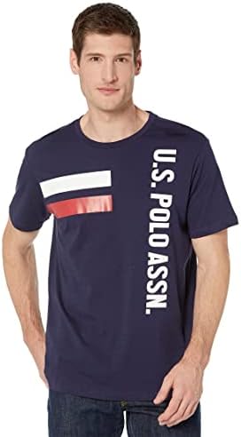 U.S. Polo Assn. Short Sleeve Double Horizontal USPA Jersey Tee Classic Navy SM U.S. Polo Assn.