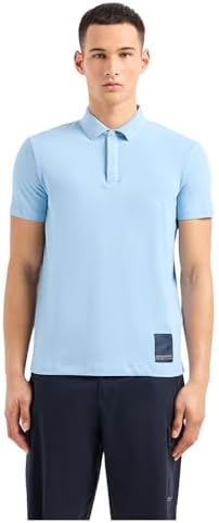 Armani Exchange Men's Limited Milano Edition Regular Fit Patch Logo Polo A｜X Armani Exchange