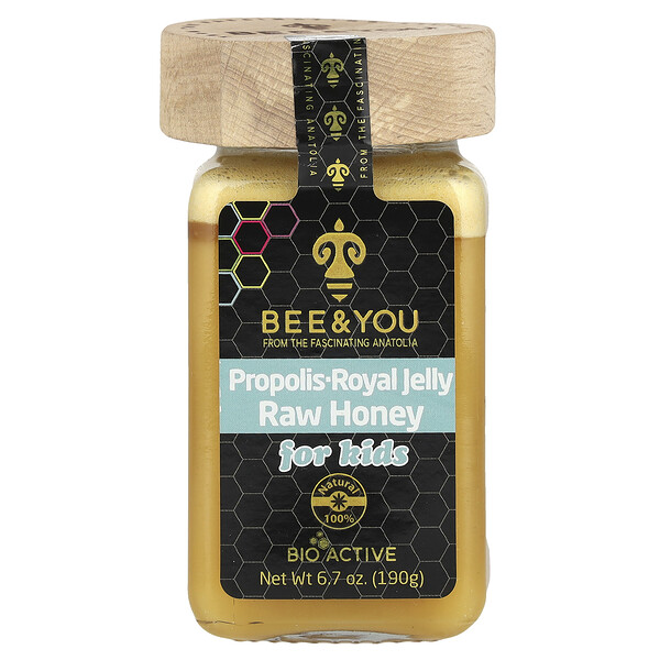 Raw Honey, Propolis Royal Jelly, For Kids, 6.7 oz (190 g) Bee & You