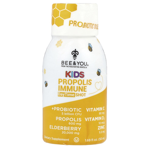 Kids Propolis Immune Daytime Shot, 1.69 fl oz (50 ml) Bee & You