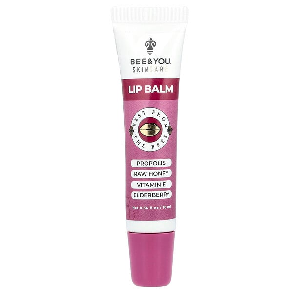 Elderberry Lip Balm, 0.34 fl oz (10 ml) Bee & You