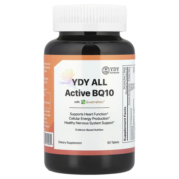 All Active BQ10 With Quatrefolic®, 60 Tablets YDY