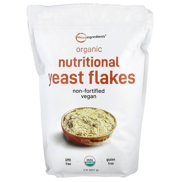 Organic Nutritional Yeast Flakes , 2 lb (907 g) Micro Ingredients