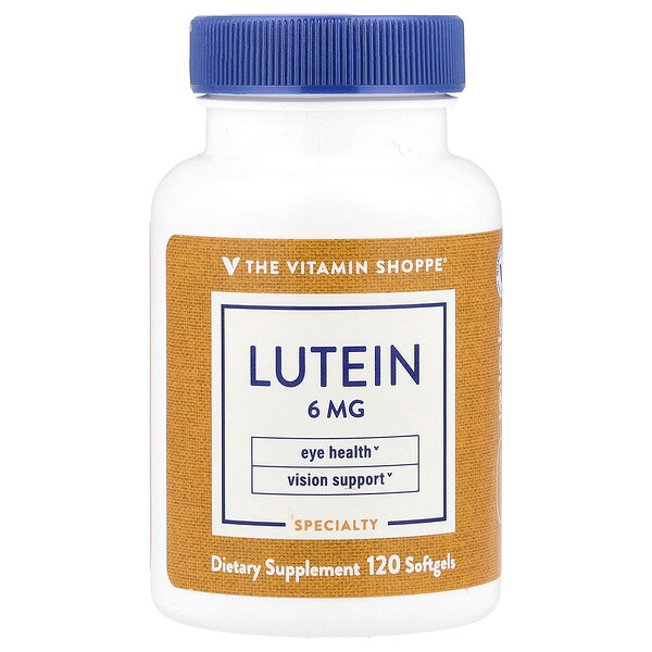 Lutein, 6 mg, 120 Softgels The Vitamin Shoppe