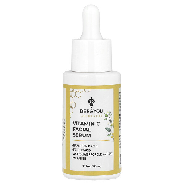 Vitamin C Facial Serum, 1 fl oz (30 ml) Bee & You