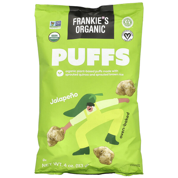 Puffs, Jalapeno, 4 oz (113 g) Frankie's Organic