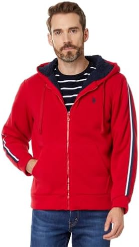 U.S. Polo Assn. Men's USPA Full Zip Sleeve Stripe Hoodie U.S. Polo Assn.