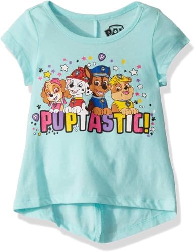 Paw Patrol Nickelodeon Girls Short Sleeve T-Shirt for Toddler and Little Kids Paw Patrol