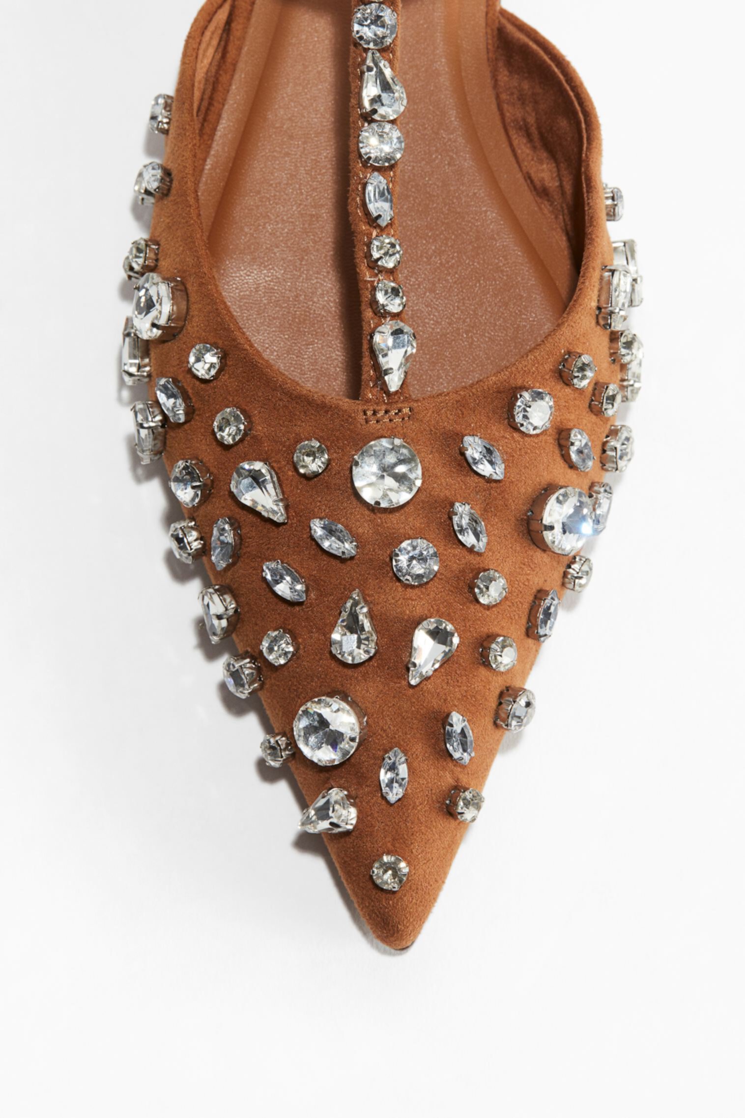 Rhinestone-Embellished Sandals H&M