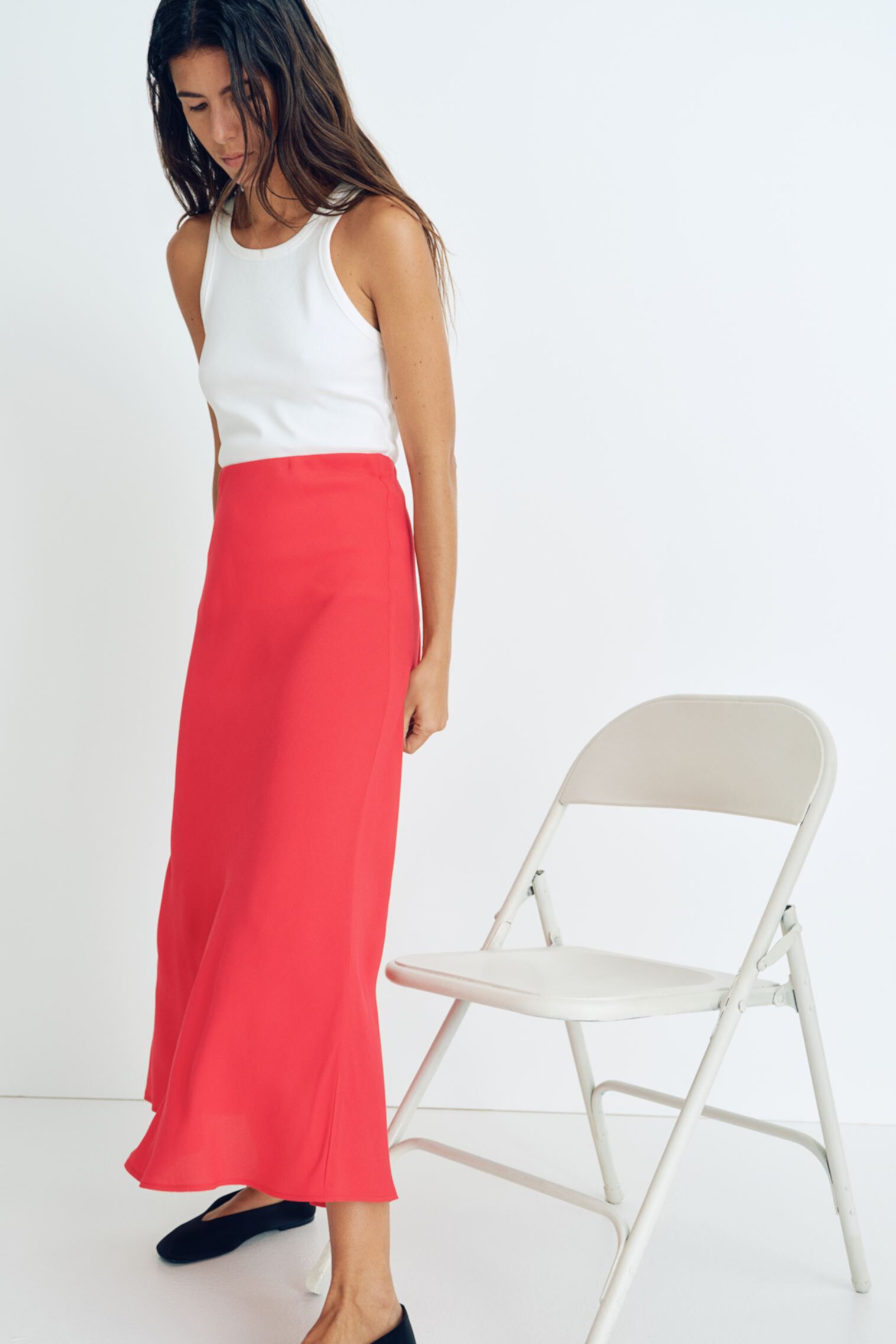 Crêpe Slip Skirt H&M