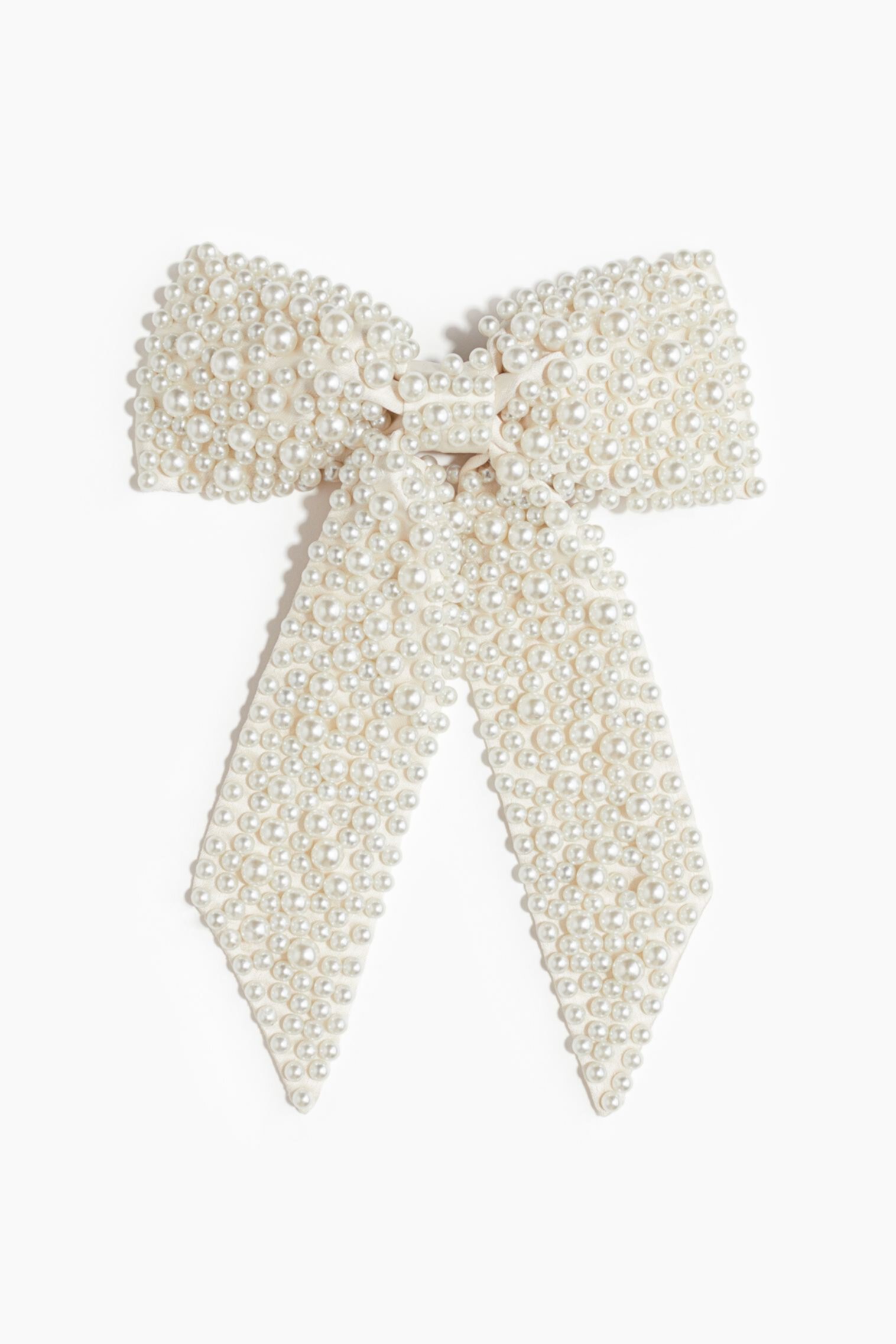 Embellished Satin Bow Hair Clip H&M