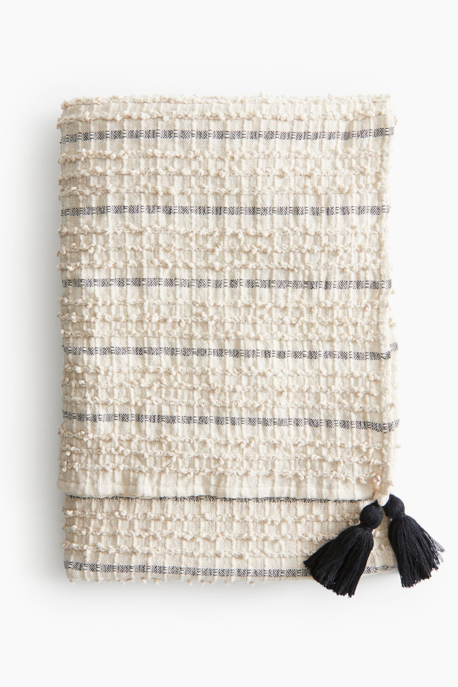 Cotton Throw with Tassels H&M