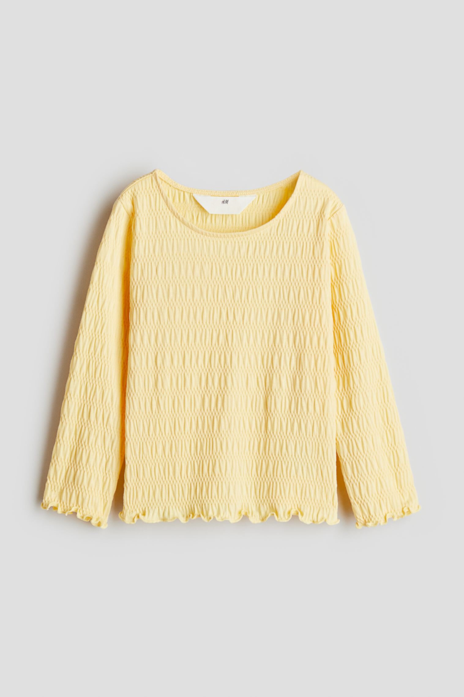 Smocked Jersey Top H&M