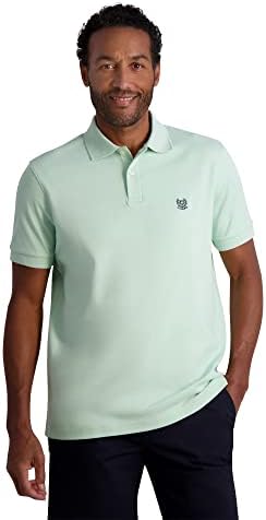 Chaps Men's Polo Shirt - Classic Fit Short Sleeve 2-Button Double Knit Cotton Polo Shirt (S-XL) Chaps