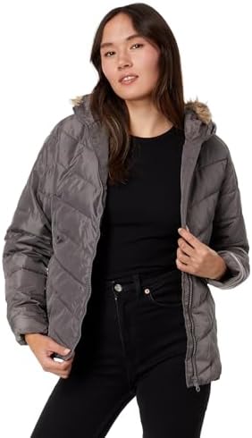 U.S. Polo Assn. Chevron Cozy Faux Fur Lining Quilted Puffer with Cozy Faux Fur Hood U.S. Polo Assn.