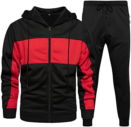 LBL Leading the Better Life Men's Casual Tracksuit Long Sleeve Sweat Suit Running Jogging Athletic Sports Set LBL Leading the Better Life