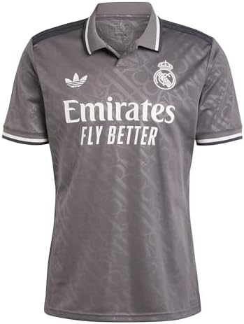 Футболка adidas Real Madrid 24/25 с тиснёным логотипом RMCF и технологией AEROREADY для комфортной носки Adidas