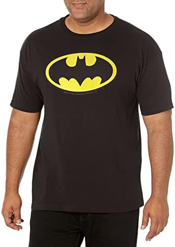 DC Comics Men's Batman Basic Logo Black T-Shirt DC Comics