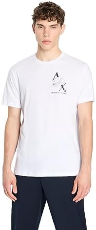 Armani Exchange Men's Slim Fit Ax Eagle Tee A｜X Armani Exchange