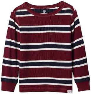 GAP Boys' Long Sleeve Thermal Crewneck Gap