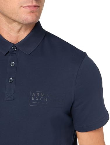 Armani Exchange Men's Regular Fit Tonal Logo Polo A｜X Armani Exchange