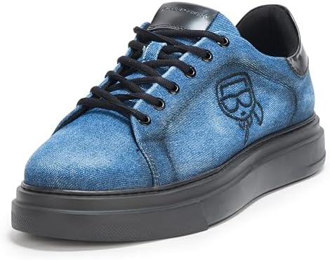 KARL LAGERFELD Men's White Label Karl Denim Sneakers Karl Lagerfeld