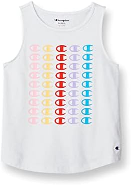 Champion Girls' Tank Top with Rainbow C Logos Champion