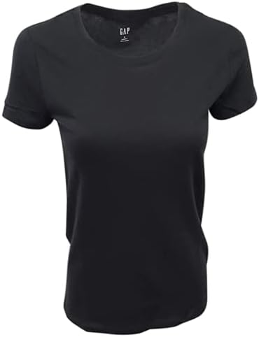 Gap Factory Women's Favorite Crewneck T-Shirt (Small, Black) Gap