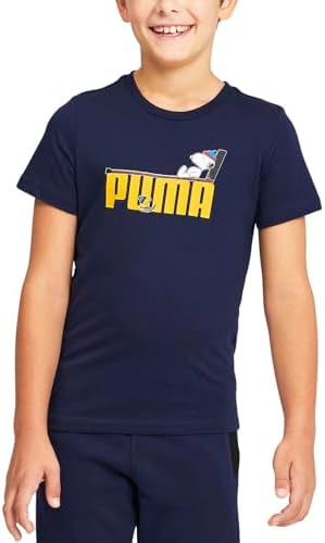 PUMA Infant Boys Graphic Crew Neck Short Sleeve Casual Tops Casual - Blue Puma