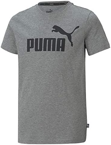 PUMA Toddler Boys Essentials Logo Crew Neck Short Sleeve Casual Tops Casual - Grey Puma